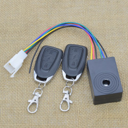 Electric vehicle alarm anti-theft device 36v48v60v72V dual remote control tricycle two-wheeled tram universal single socket