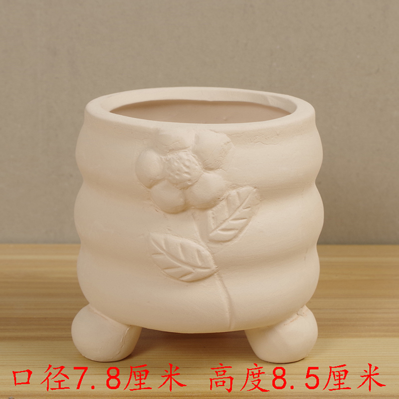 Tự làm vẽ tay vẽ thịt thịt gốm trắng khuôn màu hoa chậu cá tính hoa văn màu khuôn - Tự làm khuôn nướng khuôn kem silicon