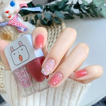 Nail polish woman free of baking lasting quick dry non-toxic pregnant woman Children available with explicit white health suit exfoliable and white