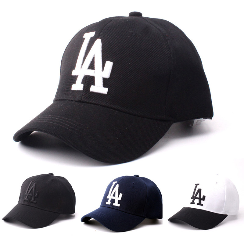Women Men LA Dodgers Baseball Cap Men's and women's letter Cap LA Embroidered Baseball Cap