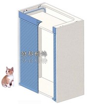 Furniture rolling door cabinet rolling door PVC material white gray gray black silver gray