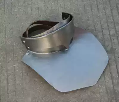 (Gothic throat armor)Neck guard armed armor Medieval knight plate armor Western collectible Barrel helmet helmet