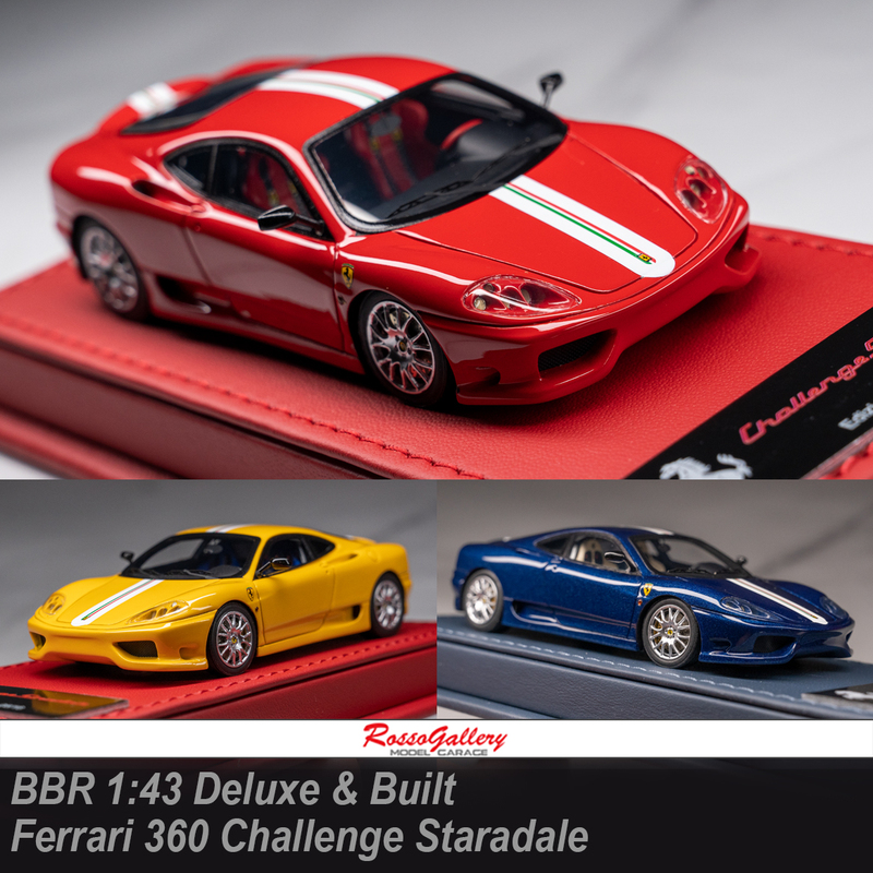 Bbr1:43Deluxe Italian-Made Car Model Ferrari V8 First-Generation Track Road Version 360 Cs