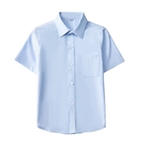 Летняя тонкая рубашка для мальчиков, костюм, детская хлопковая форма, короткий рукав, подходит для подростков