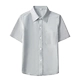 Серый короткий рукав-Оксфорд Текстиль
