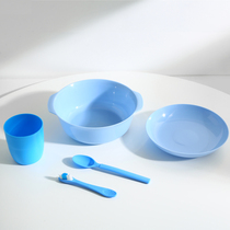 Prison bowls detention center special bowls detoxification center rice bowls lunch box spoons rice basins silicone dinner plates plastic bowls rice spoons