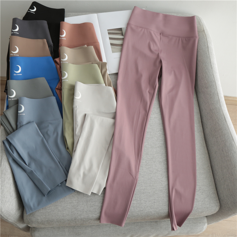 Moon Print Shark Pants for Women, Summer 2025 New Style, High-Waisted, Hip-Lifting, Tummy-Tucking, Tight-Fitting, Quick-Drying Fitness Yoga Pants