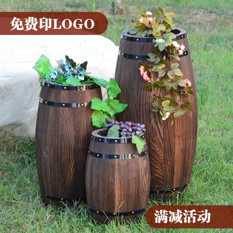 Wine barrel Wooden barrel Oak barrel decoration Solid wood wine barrel Beer barrel Winery wedding decoration ornaments