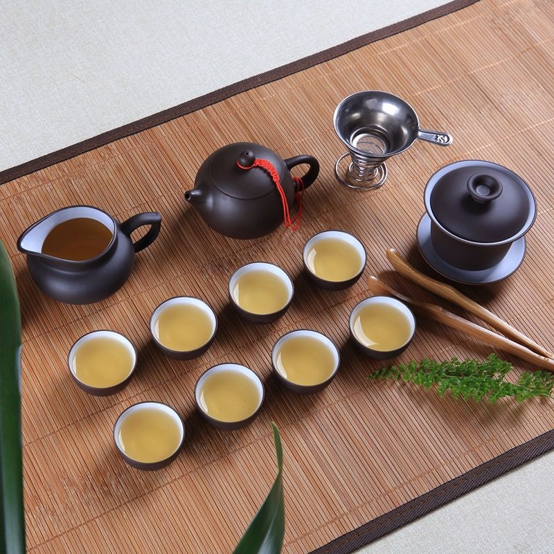 Tea set special purple teapot cover cup teacup tea course complete household kung fu office kung fu Chinese style