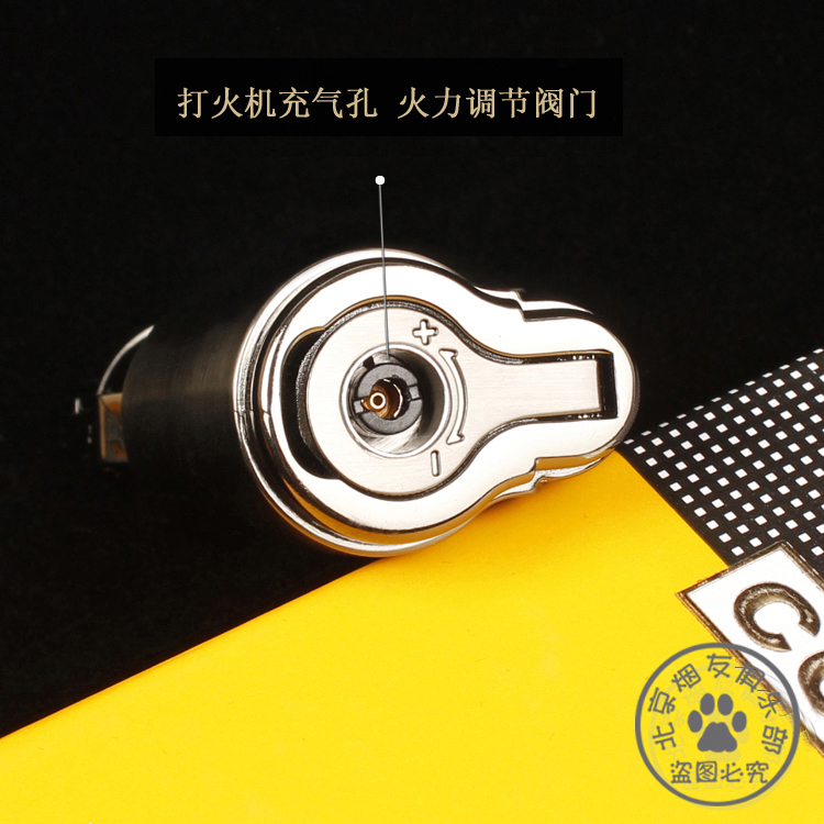 Gao Xiba Windproof thẳng xì gà nhẹ hơn mở lỗ xì gà 3 lửa thẳng cửa hàng nam COEC bật lửa zorro chính hãng