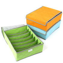 Bamboo charcoal non-woven drawer underwear storage box socks box underwear finishing box storage box storage box storage box with lid