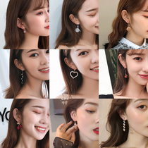 Ear clip without ear hole female mortal air advanced ear hanging earrings Super fairy French retro simple Cold Harbor flavor