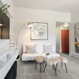 Ретро цементный кирпичный серый стеновый кирпичный кирпичный кирпич.