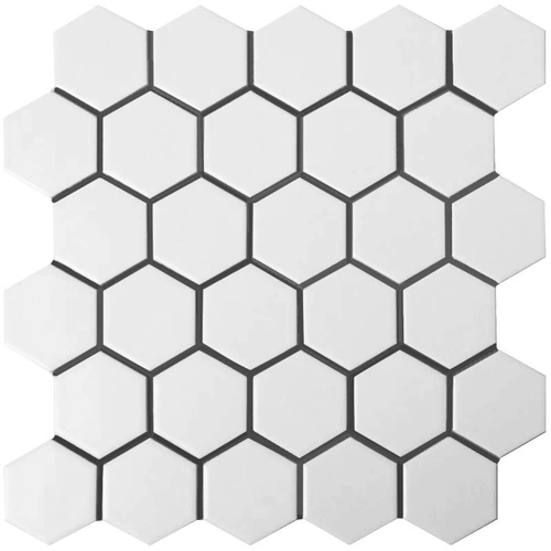 Отличная гексагональная керамическая мозаика белая матовая кухонная туалетная балкон балкон кирпичная ванная комната не сокрушительная плитка на полу