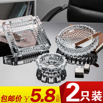 Green Apple Big Numbers Personality Trend Ashtrays Creativity Thickening Home Crystal Glass Living Room Hotel Office