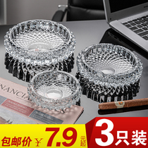 Green apple oversize personality Trend ashtrays Creative thickened Home Crystal glass Living room Office Hotel