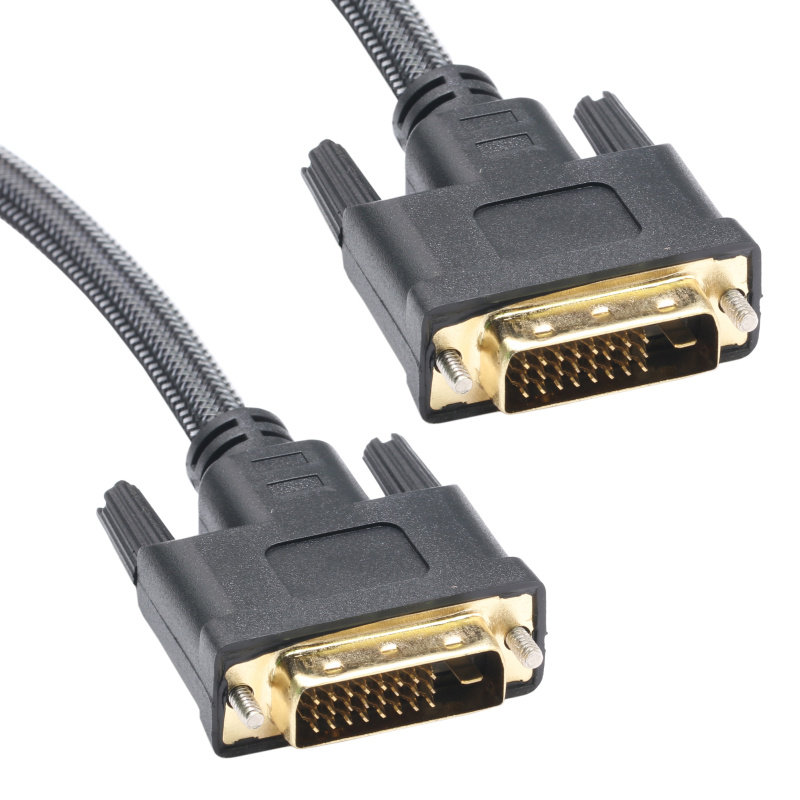 View City DVI cable 24 1 computer screen projector HD video cable 1080P double-headed engineering cable