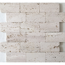 Antique Stone Mosaic Wall Sticker Natural Marble Rice White Cave Stone Living-room Background Wall Bar Terrace balcony toilet