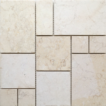 Rice Yellow Stone Mosaic Jigsaw Puzzle Background Wall Natural Marble Gold Beak Parquet Flower Genguan Living-room Tile Wall Sticker