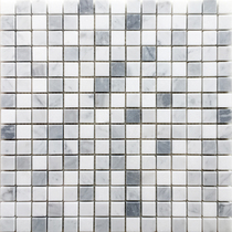 Grey White Marble Mosaic Wall Patch Natural Stone Pool Fish Pond Fish Pool Bar toilet shower room arched brick