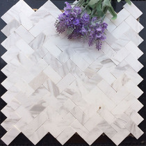 Stone Mosaic Bathroom Toilet Marble Jazz White Glyph White Culture Stone Background Wall Sticker