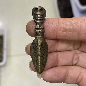 Antique antiques and miscellaneous collections, tibetan brass and copper vajra pouches, pendants, ethnic style portable accessories