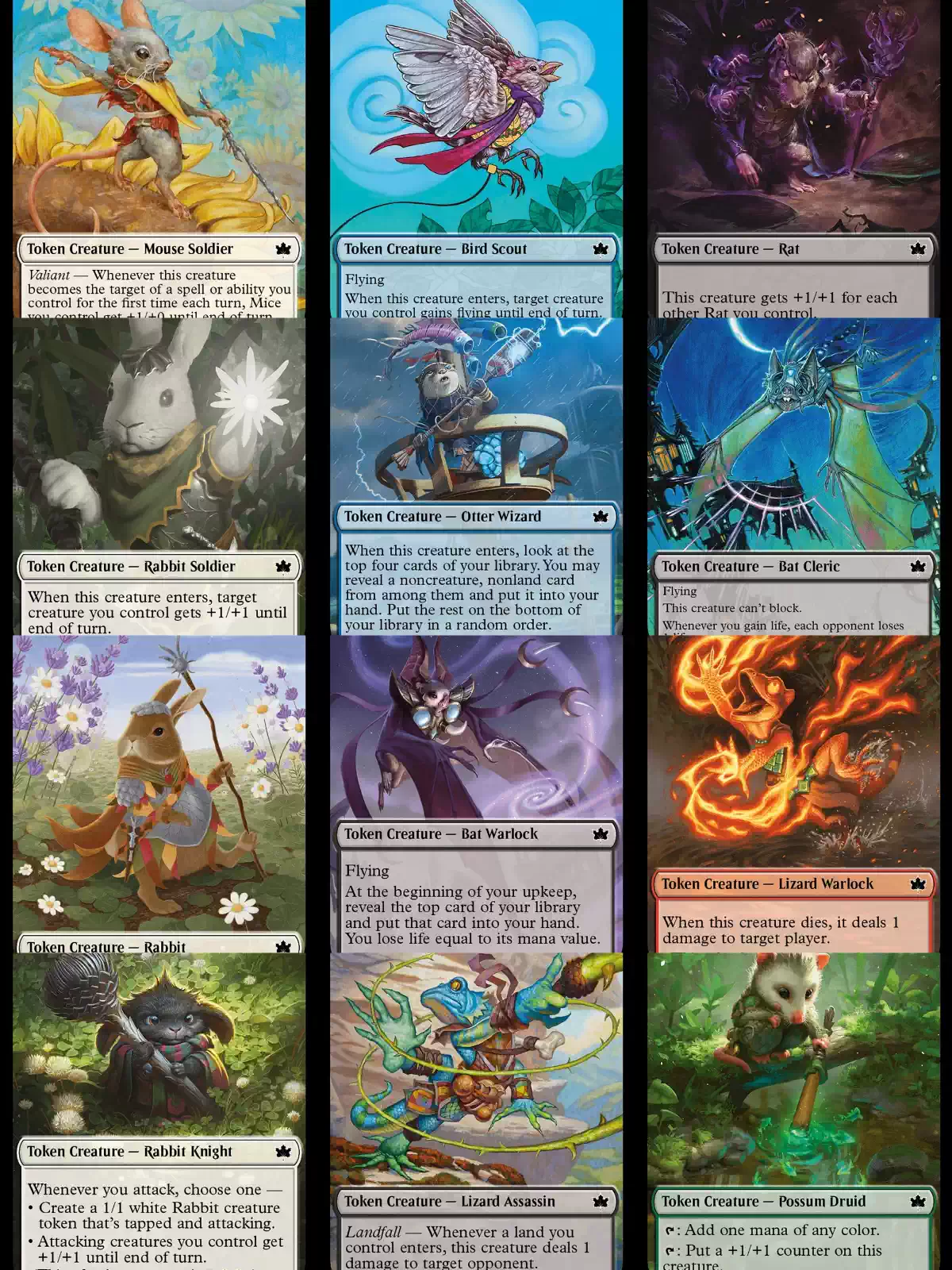 魔法風雲會斑隆洛衍生物token（1-24） 英文/閃衍生物BLB