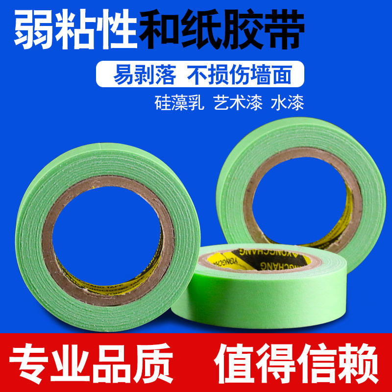 Weak stickiness and paper adhesive tape hand ripping paper rubberized fabric width 1 8 fine art sketching side furnishing trim embelletproof textured paper