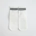 Đại học Hàn Quốc gió thêu thẳng vớ hai thanh nữ vớ cotton vớ retro Nhật Bản vớ cotton Hàn Quốc tất nữ cổ ngắn Vớ bông