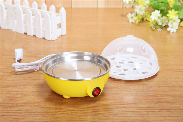 Máy đánh trứng lớn 7 quả hấp trứng thông minh đa chức năng Máy đánh trứng tự động tắt nguồn sản xuất máy đánh trứng chống khô - Nồi trứng giá hấp inox
