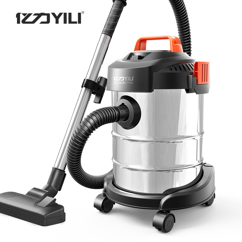 Yili vacuum cleaner household with strong small hand-held mute high power dry and wet blowing industrial bucket cleaner