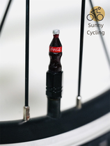Happy soda 2 valve caps aluminum alloy retro personalized universal for bicycles