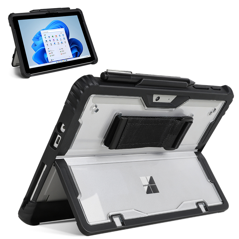 Anti-Fall Protective Case Suitable for Microsoft Surface Pro11/10/9/8/7 Tablet Computer Case, Handheld Surface Go4/2 with Stand Case, Compatible with Original Keyboard, Lanyard, Shoulder Strap Pro 12inch
