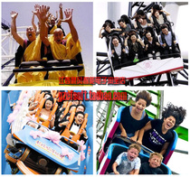 Customized amusement park capture system Tourist expression capture and printing system