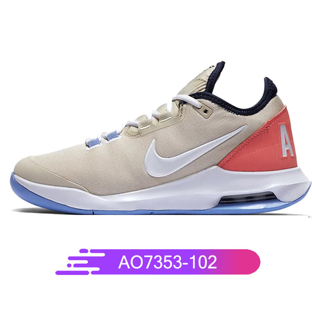 Nike tennis shoes women's Wimbledon air cushion casual shock-absorbing non-slip lightweight sports shoes badminton shoes CU4274