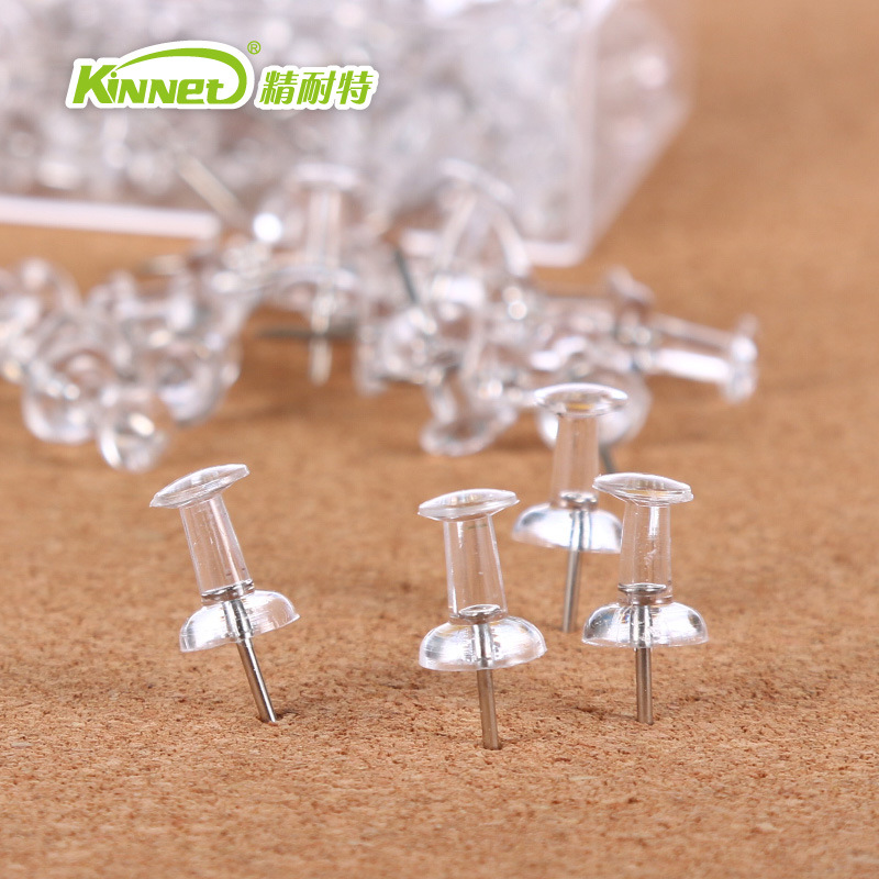 Transparent I-beam message nail Cork board message board special nail Painting pushpin drawing board nail 100