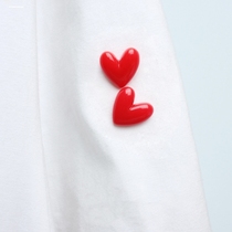 Red Hearts Love Brooch Badges Insignia New Tide Personality Day Department Cute Couple Pins Students Bag to decorate women