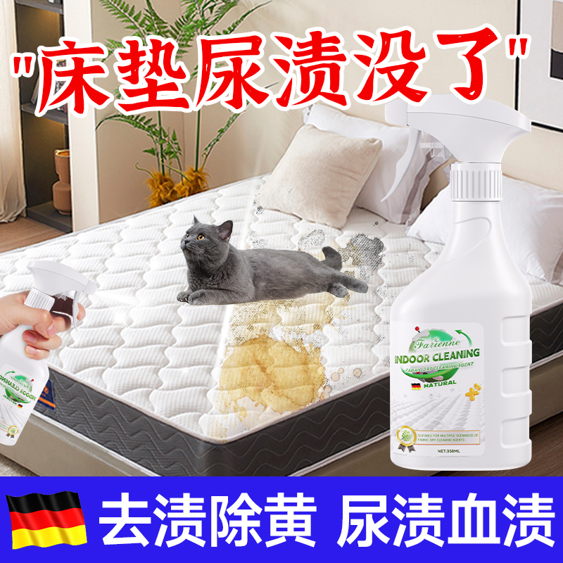 Cat Urine Mattress Cleaner, Pet Urine Stain Dry Cleaning Agent, Removes Dog and Cat Urine Stains, Pet Urine Stain Remover, De-Yellowing and Deodorizing Magic Tool