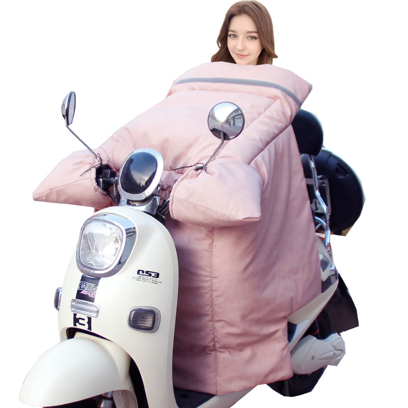 Electric motor car wind shield by winter gush thickened winter small cattle electric car windproof hood electric bike waterproof and cold proof