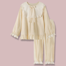 Cloud Toast Japanese retro fresh cotton pajamas female spring and autumn long sleeve loose sweet student home clothes