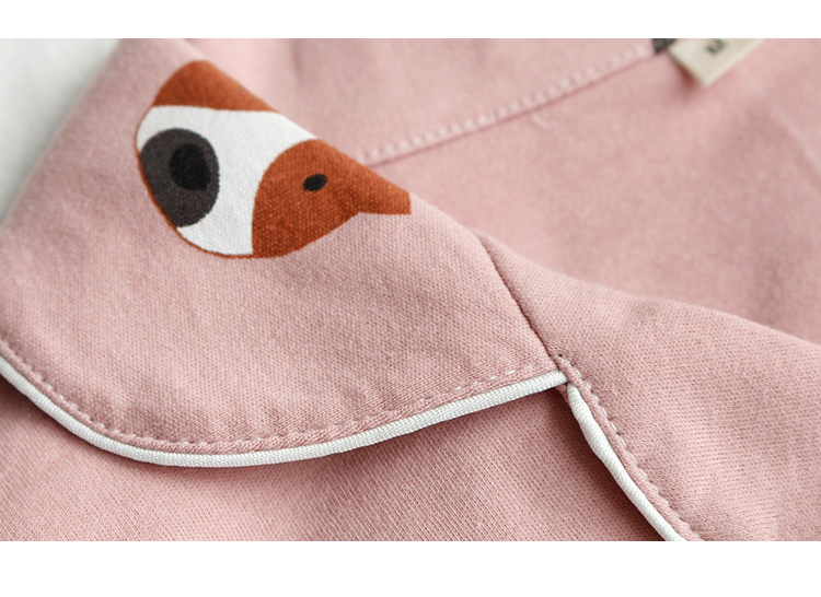 Gia đình SUNNY rất khuyến khích! Cặp đôi dễ thương cotton Nhật Bản ve áo dài tay quần dài hai mảnh nam và nữ shop đồ nam