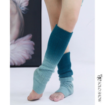 Gorgeous and unique new knitted belly dance socks Belly dance knitted gradient color dance socks warm cotton socks