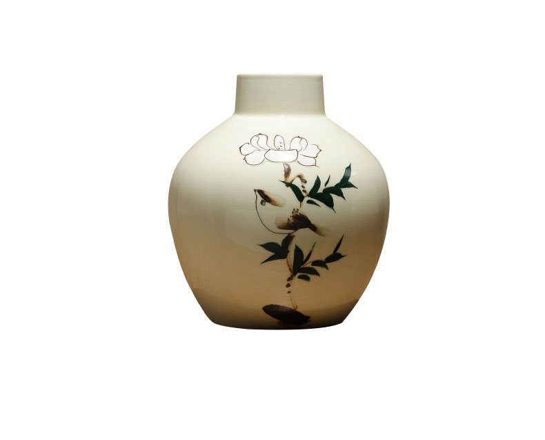 Jingdezhen hand - made ceramic vase furnishing articles of new Chinese style living room table museum, the home decoration decoration flower arranging