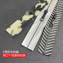 No. 5 NYLON COLOR IMPORTED WATERPROOF ZIP MACHINE CLOTHING DOWN CLOTHING COTTON COAT JACKET SPECIAL POCKET ZIPPER ACCESSORIES