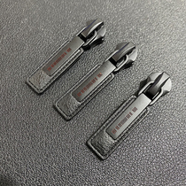 Number 5 metal pull head down jacket copper zipped accessories suitcases cotton clothes double pull head lalock to decorate upscale home