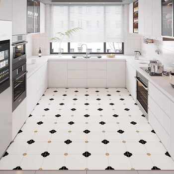 Pvc floor mats can be wiped all over the balcony waterproof and stain-proof floor carpet kitchen leather oil-proof floor mat pvc