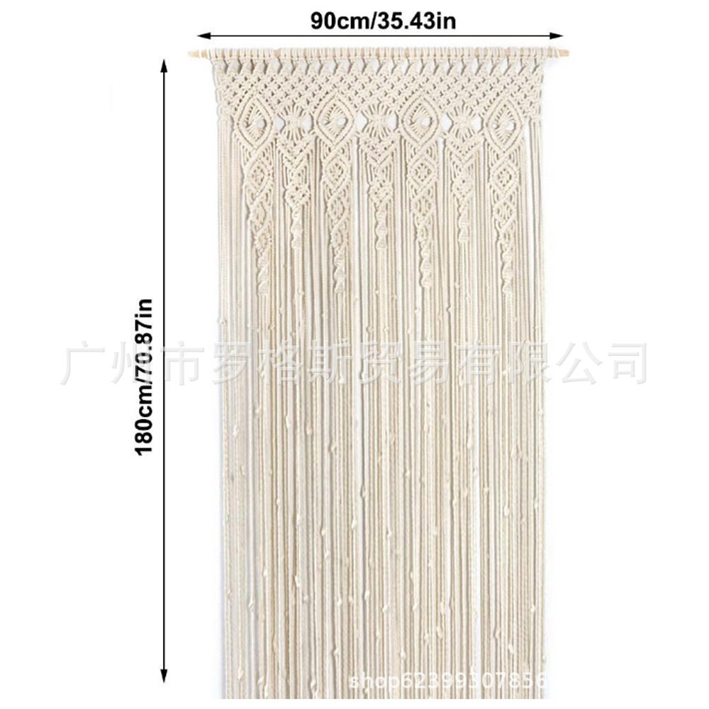 Гобелен 北欧ins手工编织挂毯波西米亚棉绳文艺门帘窗帘隔断挂毯