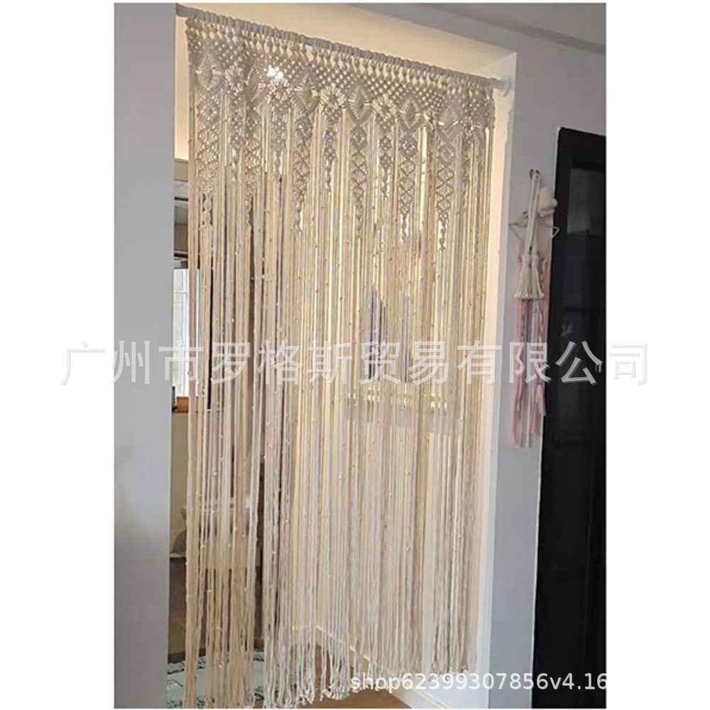 Гобелен 北欧ins手工编织挂毯波西米亚棉绳文艺门帘窗帘隔断挂毯