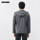 Lilanz Official Jacket Men's 2024 Spring Business Casual Grey Hooded Men's Jacket