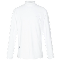 Lilanz official long-sleeved T-shirt mens 2024 autumn business casual white half turtleneck letter print mens sweatshirt